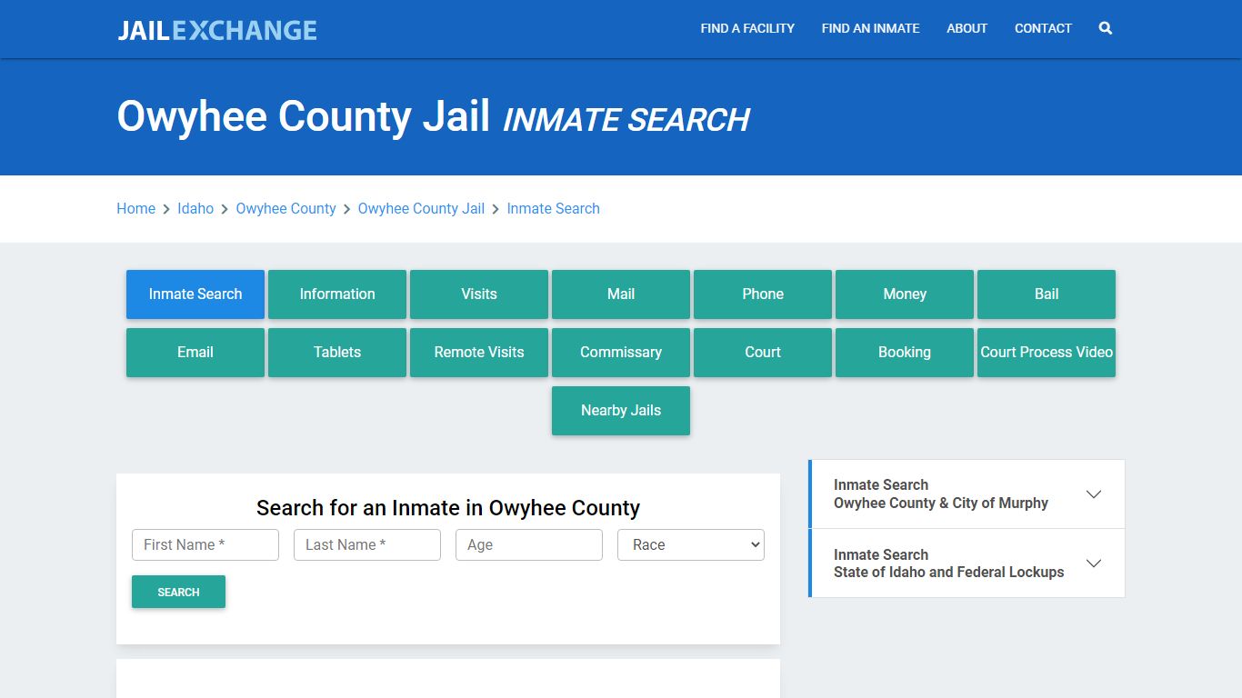 Owyhee County Jail, ID Inmate Search: Roster & Mugshots