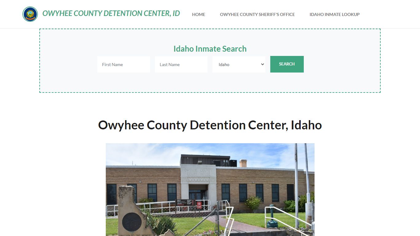 Owyhee County Detention Center, ID Inmate Roster, Offender Search