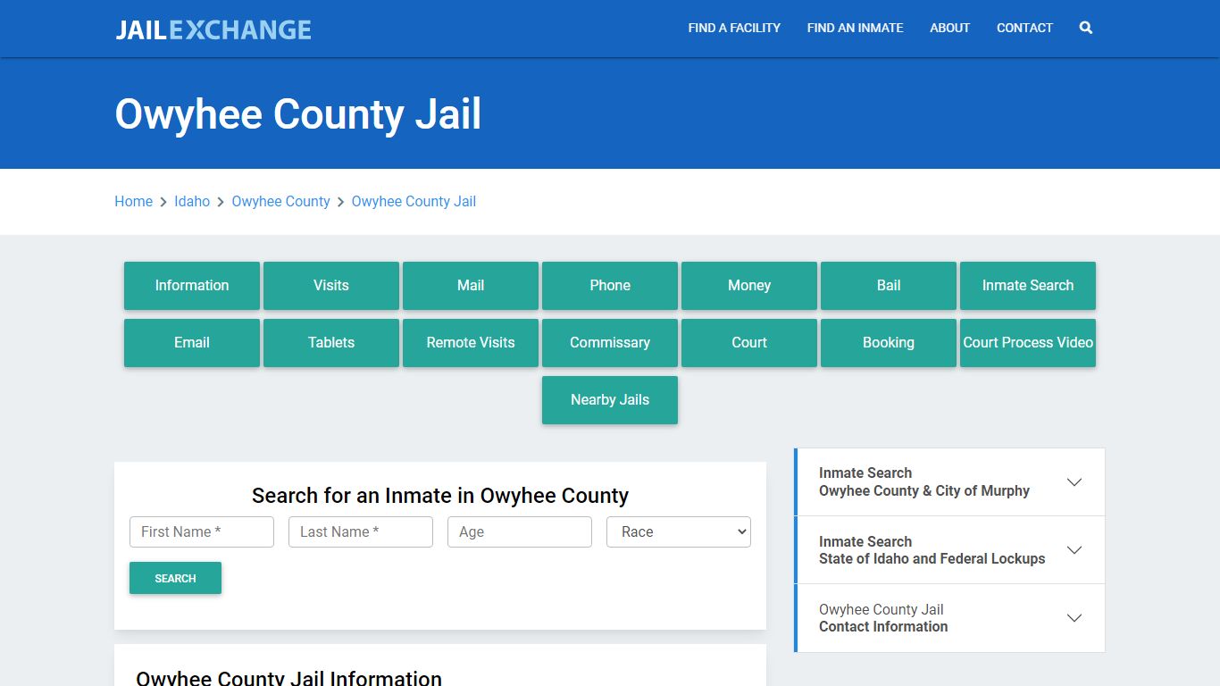 Owyhee County Jail Roster Lookup, ID, Inmate Search